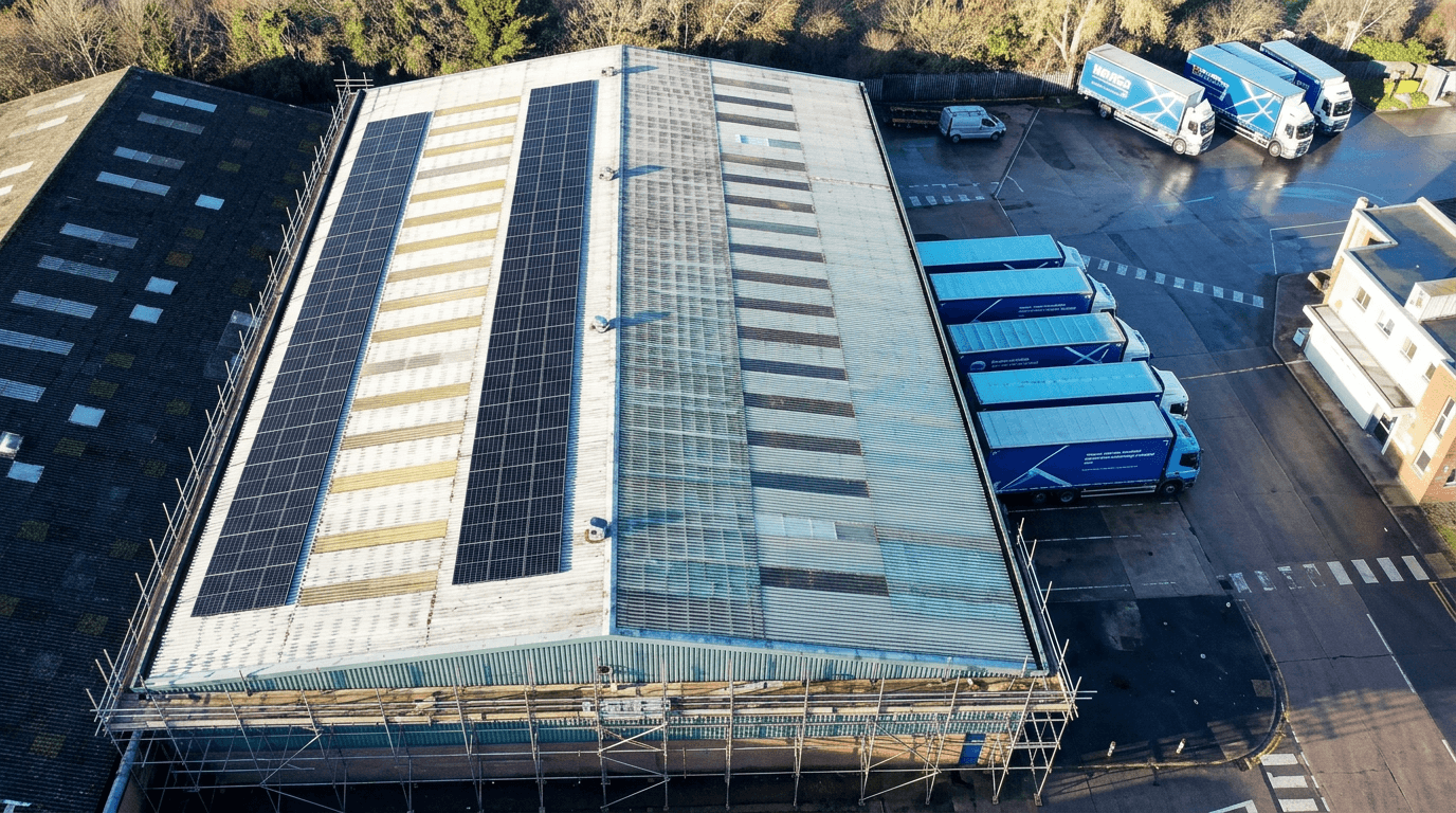 Shepherd Distribution solar installation